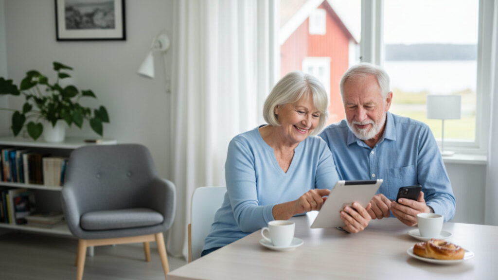 Ældre generationer og internet i Sverige: Tilgængelighed og brug